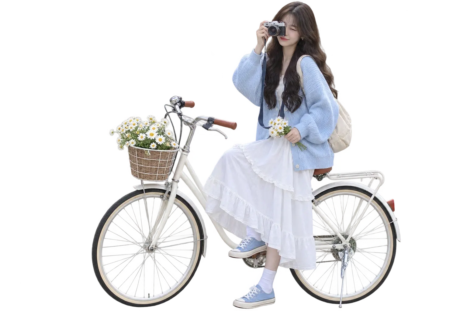 Dáng chụp với xe đạp — 4