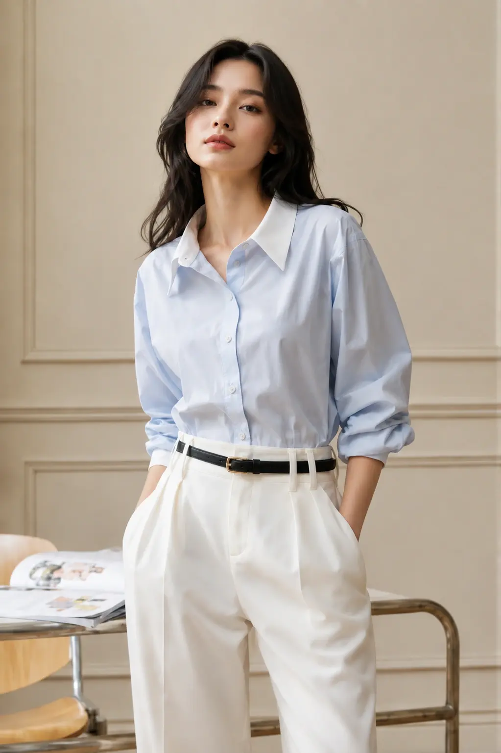 Business outfit poses