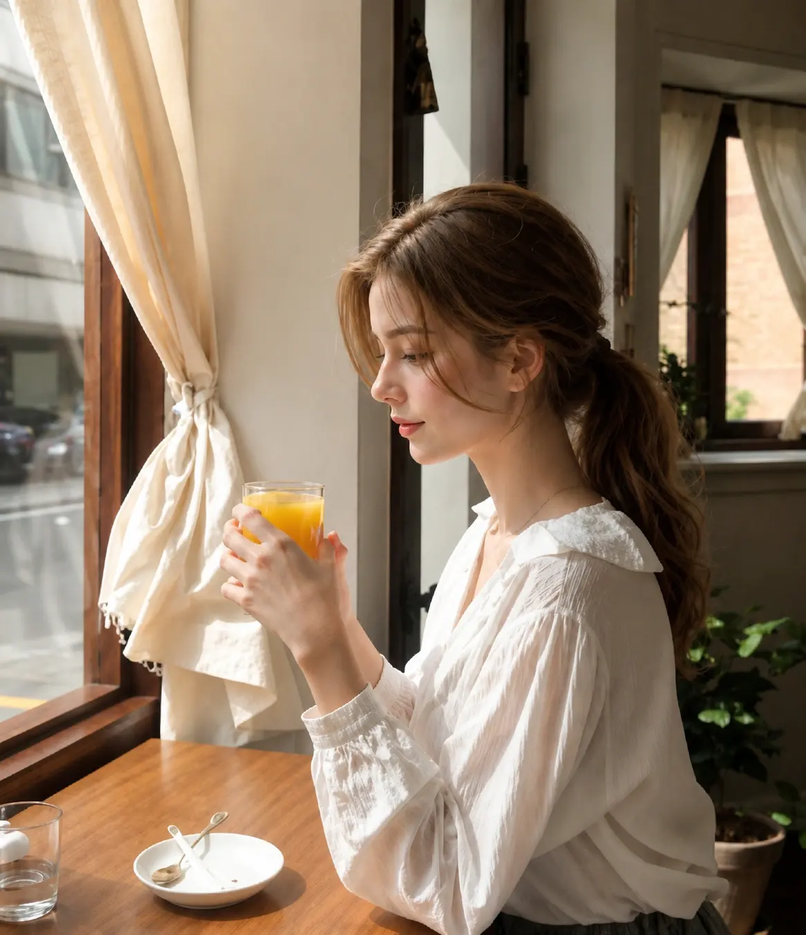 Cafe poses