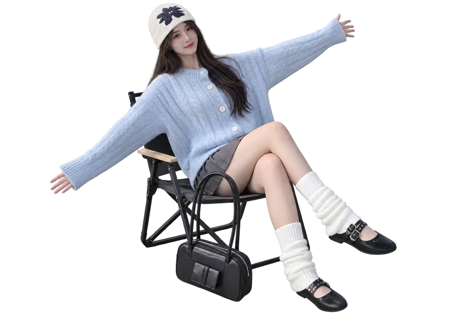 Dáng ngồi và chụp với ghế — 5