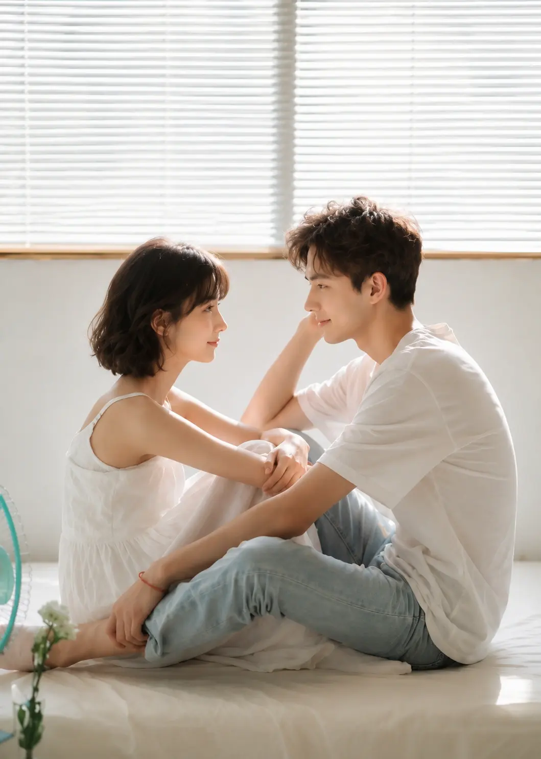 Couple poses