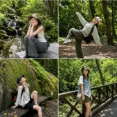 Dáng chụp trekking và leo núi
