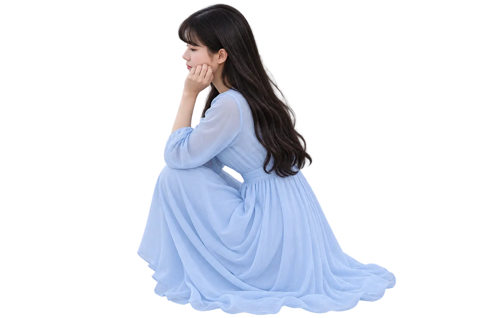 Maxi dress beach poses — 1