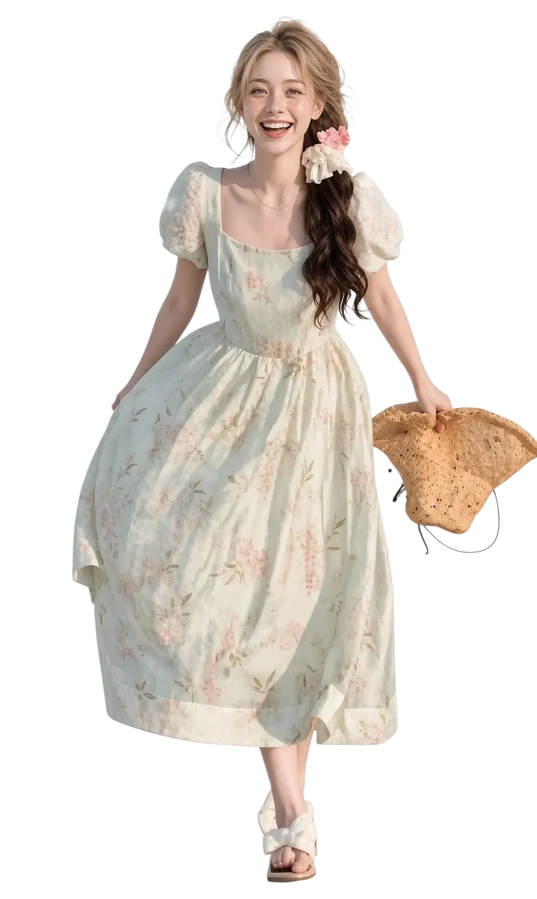 Maxi dress beach poses — 3