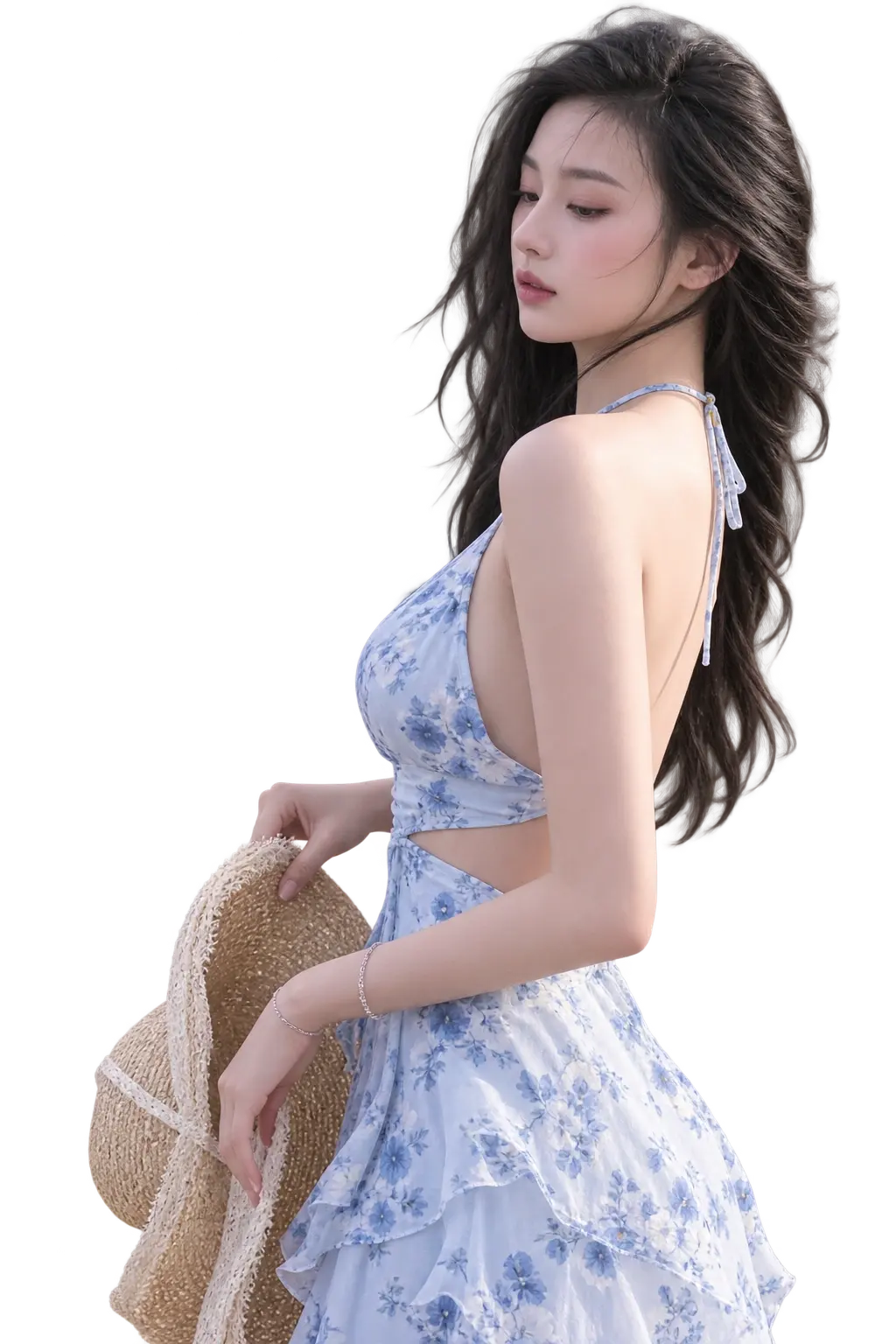 Maxi dress beach poses — 4